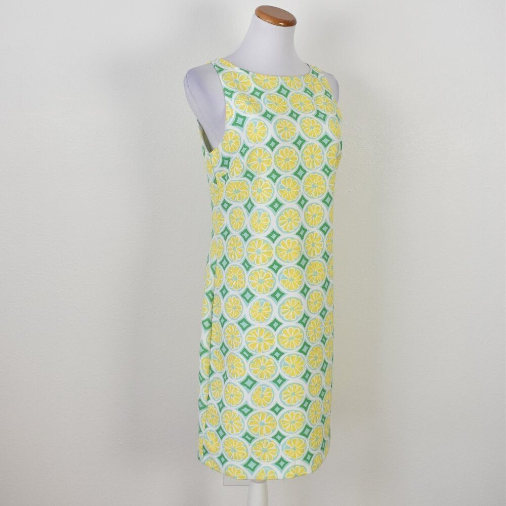STS Sail To Sable Lemon Print Shift Dress - S - Picture 8 of 9